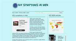 Desktop Screenshot of hivsymptomsinmen.biz